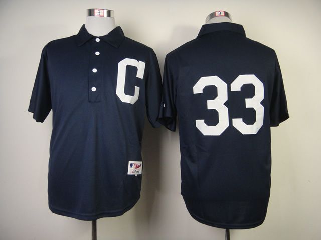 Men Cleveland Indians #33 Swisher Blue 1902 MLB Jerseys